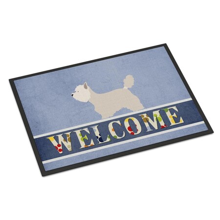 Carolines Treasures Westie Welcome Indoor or Outdoor Mat - 18 x 27 in. BB8318MAT